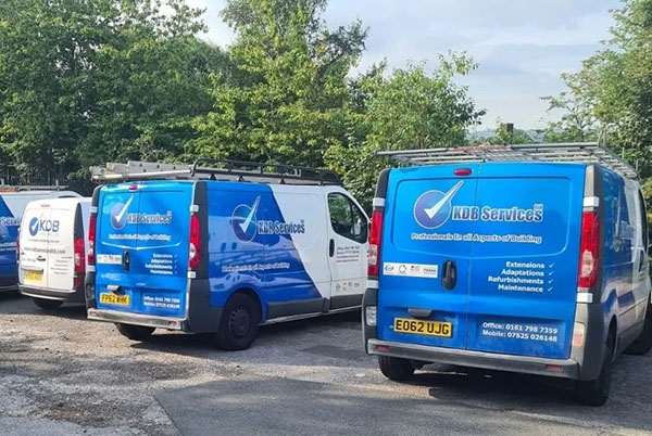 KDB Services Ltd - Company Vans